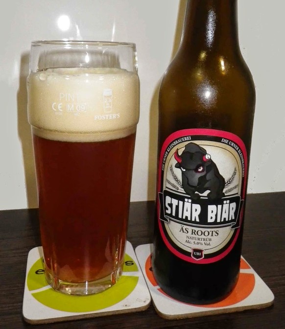 stiär biär äs roots http://bierverhaaltjes.blogspot.ch/2016/02/1ste-bier-verhaal-van-februari-stiar.html schweizer bier