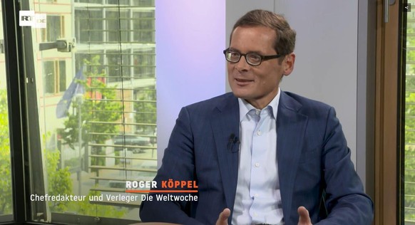 Auch Roger Köppel ist ein gern gesehener Gast bei RT Deutsch.