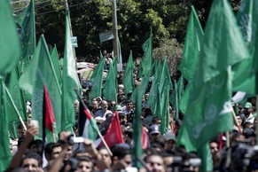Hamas-Anhänger demonstrieren in Gaza City am 7. August.