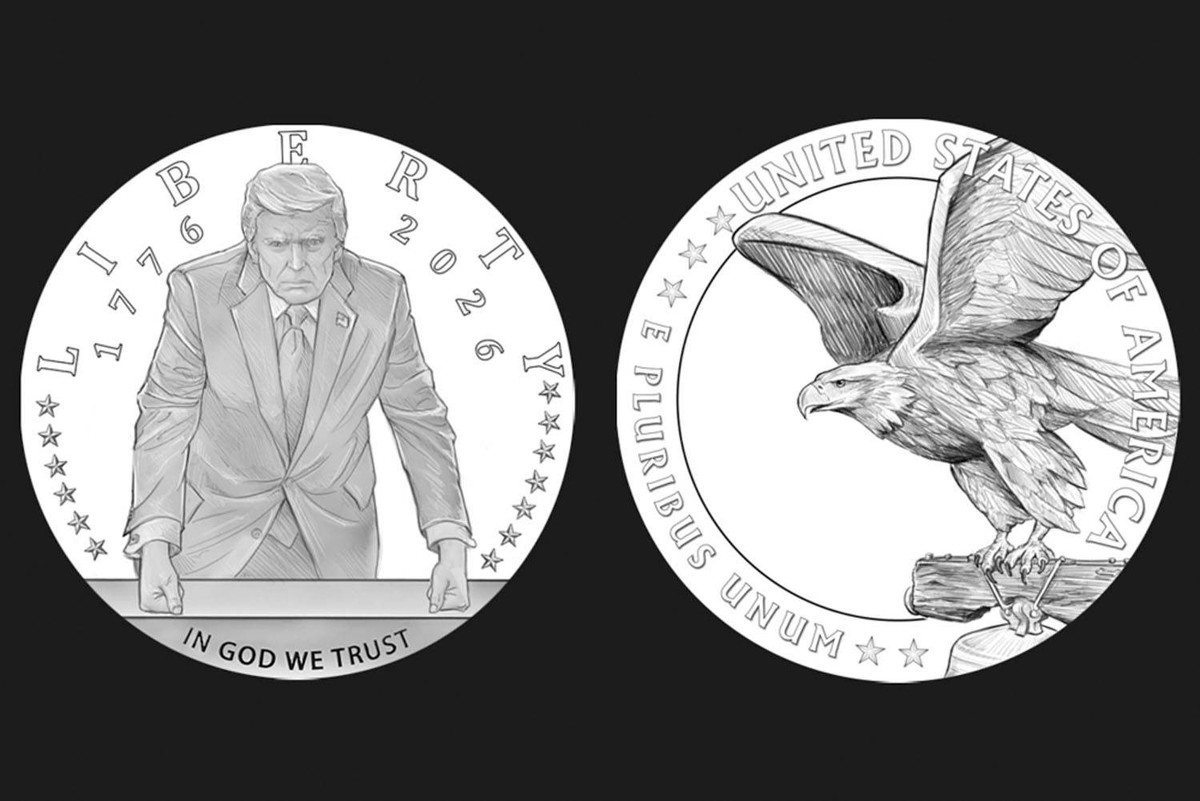 Donald Trump Gold Coin Design 20 March 2026. Donald Trump Gold Coin Design A commemorative gold coin bearing the image of US President Donald Trump has been approved by a federal arts commission. The  ...