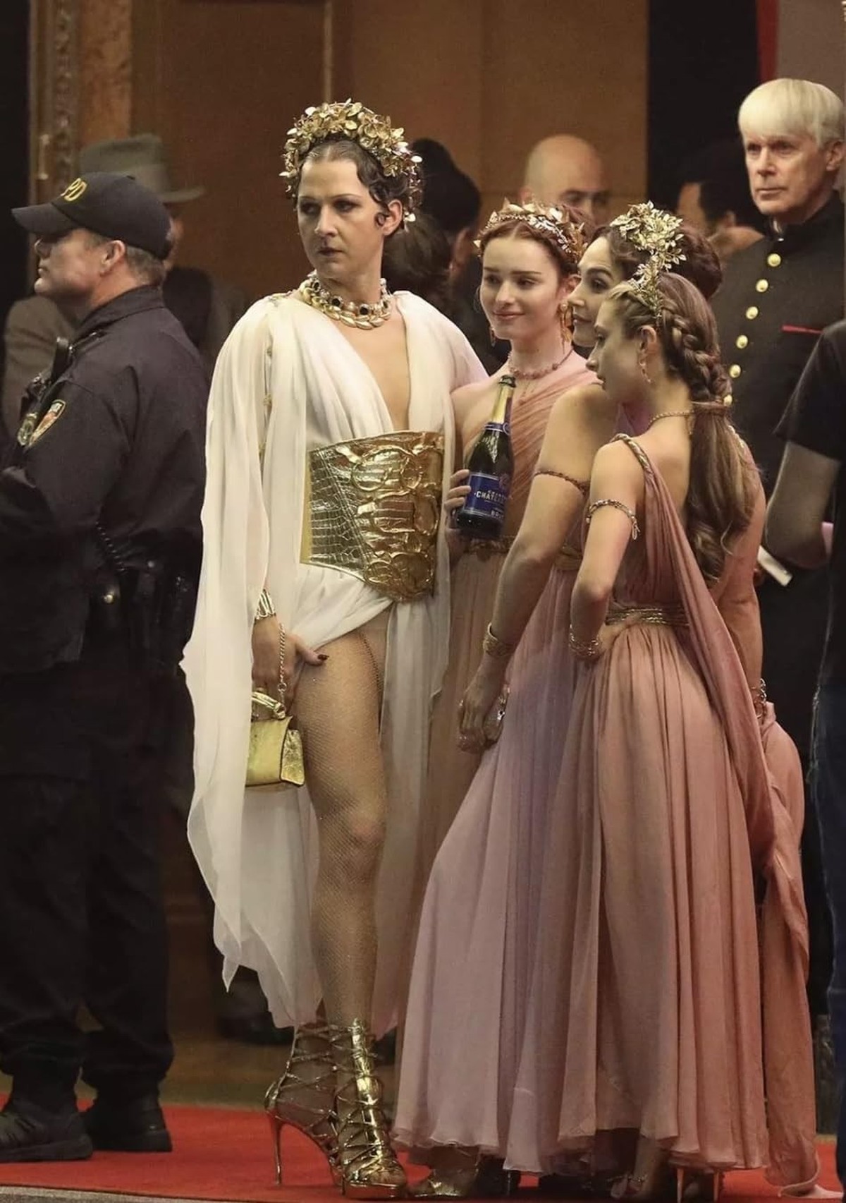 Shia LaBeouf, Madeleine Gardella, Isabelle Kusman, Matt Gulbranson, and Chloe Fineman in Megalopolis (2024)