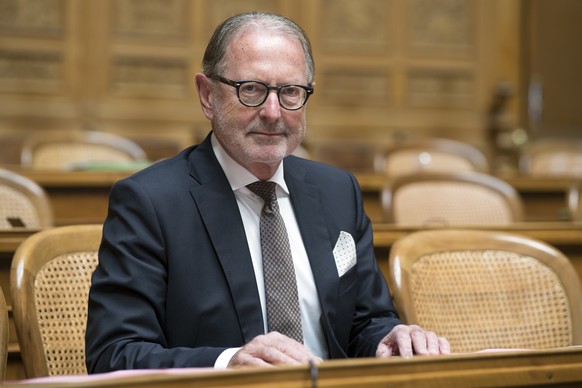 Hermann Hess, FDP-TG, posiert an der Herbstsession der Eidgenoessischen Raete, am Montag, 25. September 2017 im Nationalrat in Bern. (KEYSTONE/Anthony Anex)