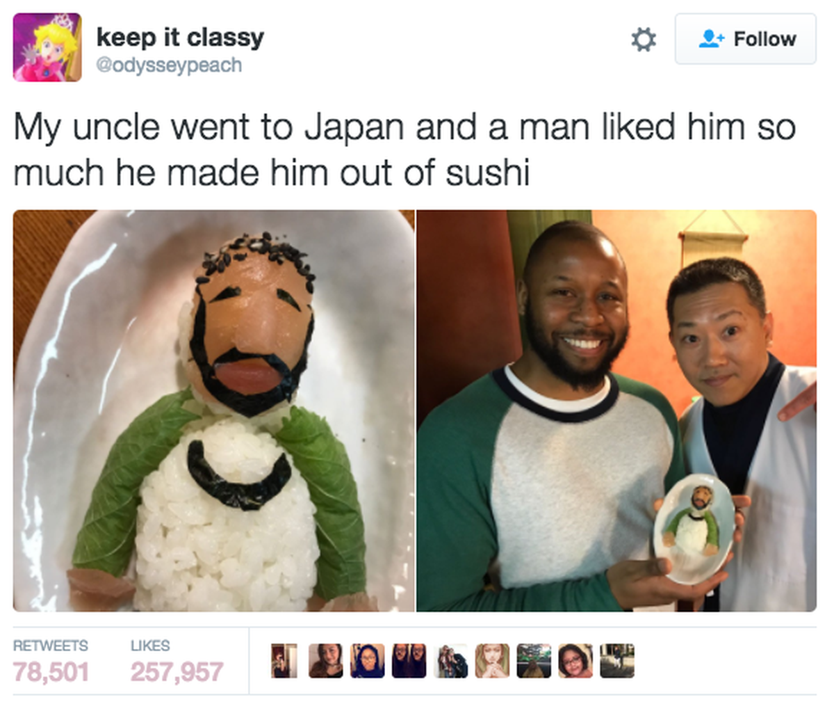 Mann macht Sushi aus Typ
