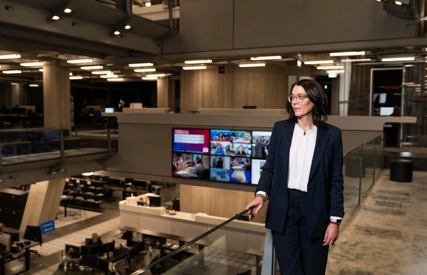 Nathalie Wappler im Newsroom von SRF: Sie trägt die Verantwortung für 3000 Mitarbeitende.