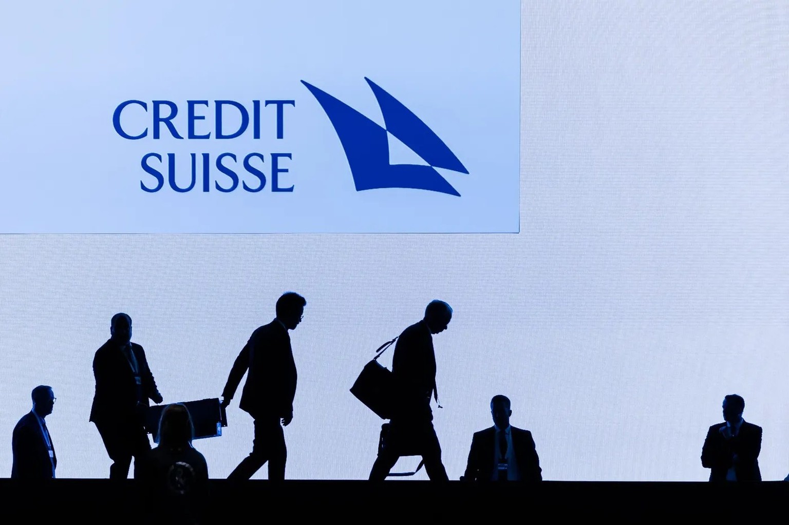 Letzte Generalversammlung vor dem Untergang: Die Chefs der Credit Suisse im April 2023.