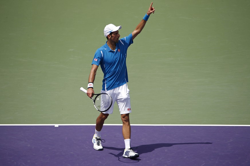 Er ist und bleibt die Nummer 1: Novak Djokovic ist auch in Miami bislang nicht zu stoppen.