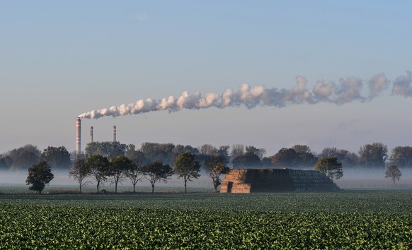Ein Kohlekraftwerk in Labem, Tschechien.