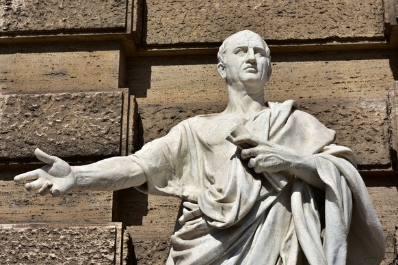 Statue von Cicero. Der legendäre Redner wollte die Republik gegen die Allmacht der Imperatoren verteidigen.