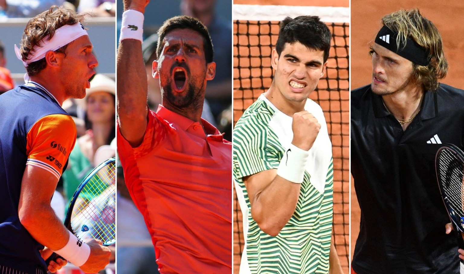 Alcaraz, Djokovic, Zverev, Ruud Wer gewinnt die French Open ohne Nadal?