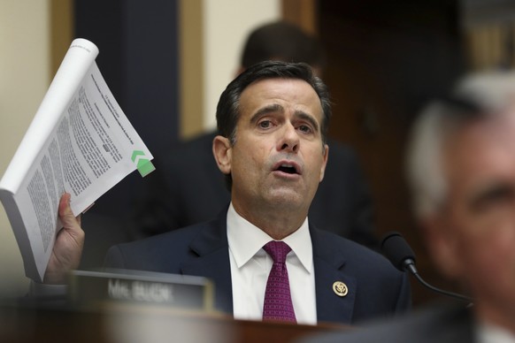 Rep. John Ratcliffe, R-Texas., asks questions to former special counsel Robert Mueller, as he testifies before the House Judiciary Committee hearing on his report on Russian election interference, on  ...