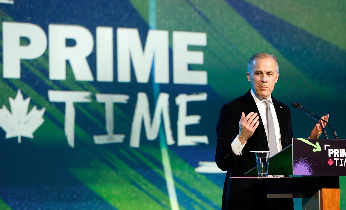 Prime Minister Mark Carney speaks at the Prime Time screen and media industry conference gala in Ottawa, on Thursday, Jan. 29, 2026. (Patrick Doyle/The Canadian Press via AP)
Prime Time Media Conferen ...