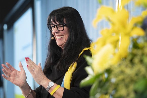 Marianne Streiff-Feller, Nationalraetin EVP-BE und Praesidentin EVP, spricht anlaesslich der Delegiertenversammlung der EVP zum 100-Jahre-Jubilaeumsfest der EVP Schweiz, am Samstag, 9. Maerz 2019, auf ...