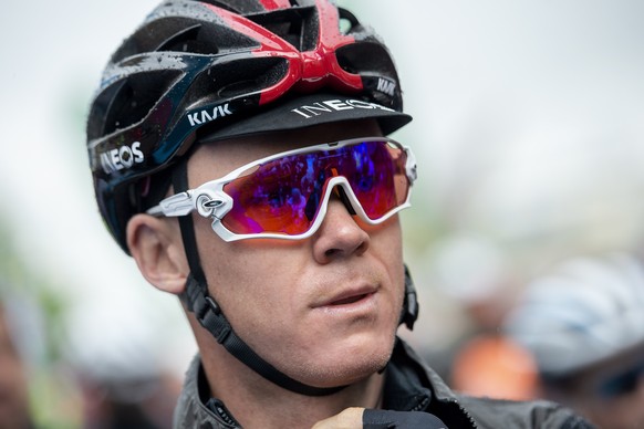 epa07643481 (FILE) - British rider Chris Froome of Team Ineos before the start of the Tour de Yorkshire first stage, over 182,5 km between Doncaster and Selby, Britain, 02 May 2019 (reissued on 12 Jun ...