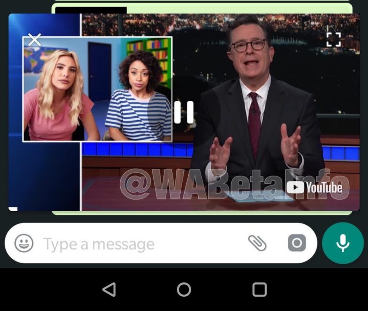 Bild-in-Bild-Modus: Videos in der WhatsApp-App abspielen.