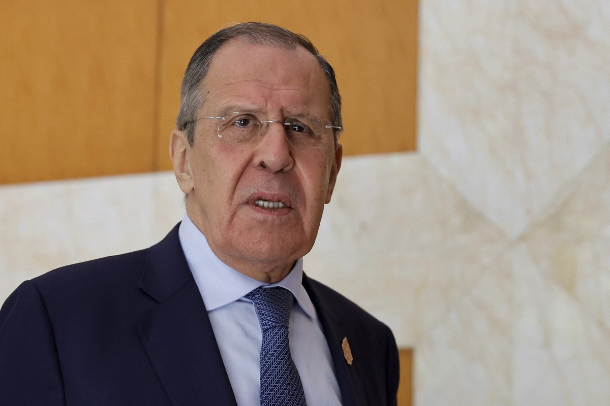 Russian Foreign Minister Sergey Lavrov walks after his bilateral meeting with Indonesian Foreign Minister Retno Marsudi on the sidelines of the G20 Foreign Ministers' Meeting in Nusa Dua, Bali, I ...
