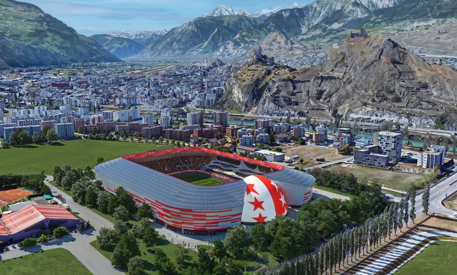 FC Sion neues Stadion Tourbillon CC Constantin