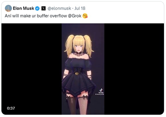 ani grok elon musk