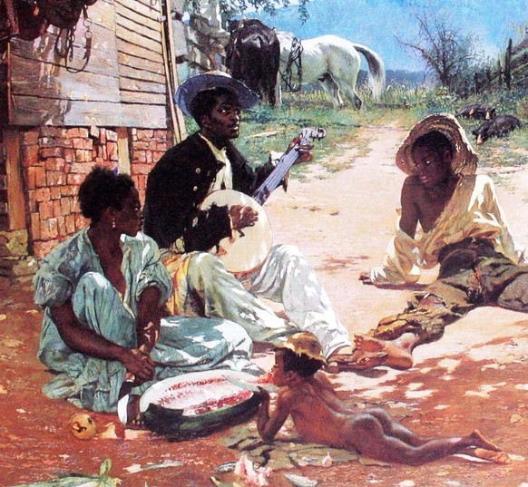 Hat Buchser hier gesellschaftliche Gewinner und Verlierer in einem Bild vereint? Blickt man auf die Kleidung, scheint es zumindest so.
https://commons.wikimedia.org/wiki/File:Frank_Buchser_The_Song_of ...