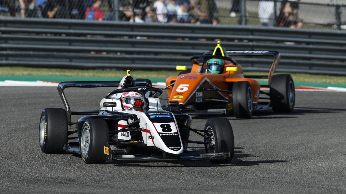 08 SCHREINER Carrie ger, Art Grand Prix, Tatuus F4-T421, action 05 DE HEUS Emely ned, MP Motorsport, Tatuus F4-T421, action during the 7th round of the 2023 F1 Academy from October 20 to 22, on the Ci ...