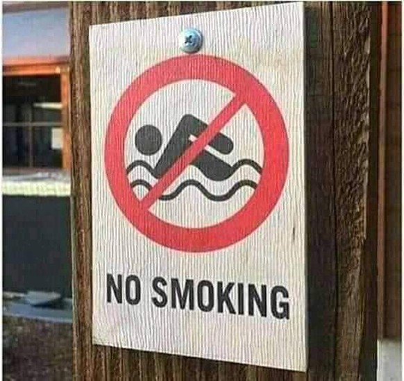 You had one job – 27 Leute, bei denen die einfachsten Sachen kläglich scheiterten\nSchwimmend rauchen? Also bitte, ist doch ganz klar was das heisst:
&quot;Bitte ziehen Sie ihren Smoking aus, gnädigst ...