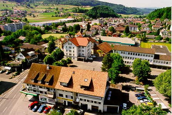 Der Hauptort des Bezirkes Kulm: Unterkulm.