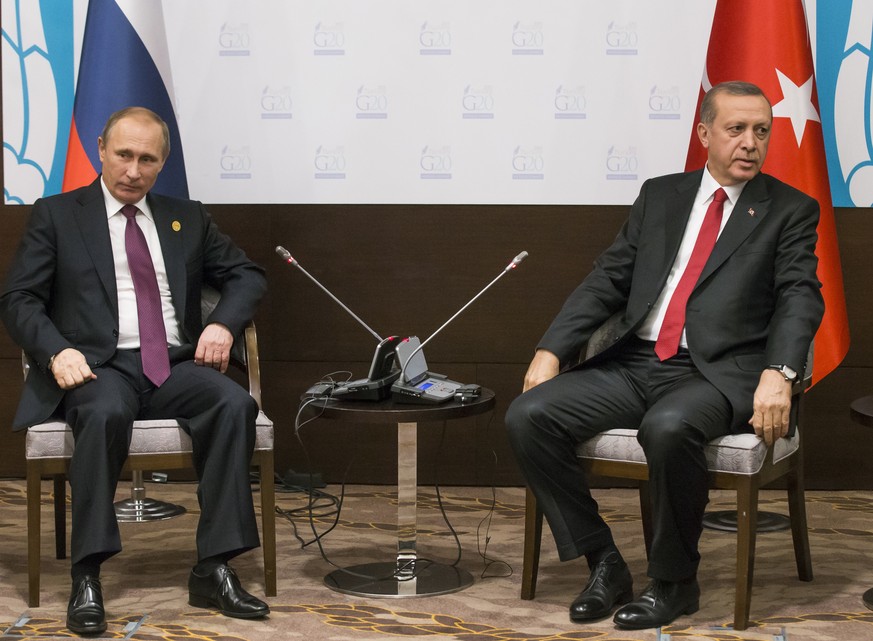 Der Streit verschärft sich: Putin und Erdogan.