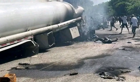 Haiti LKW explodiert 15.9.24