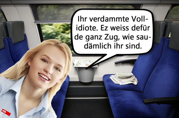 Zeitungen liegen auf Sitzbaenken in einem S-Bahn Abteil. (KEYSTONE/EQ IMAGES/Moritz Hager)