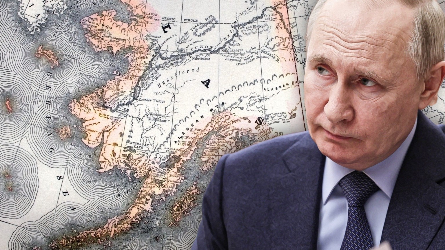 Vladimir Putin blickt auf Alaska