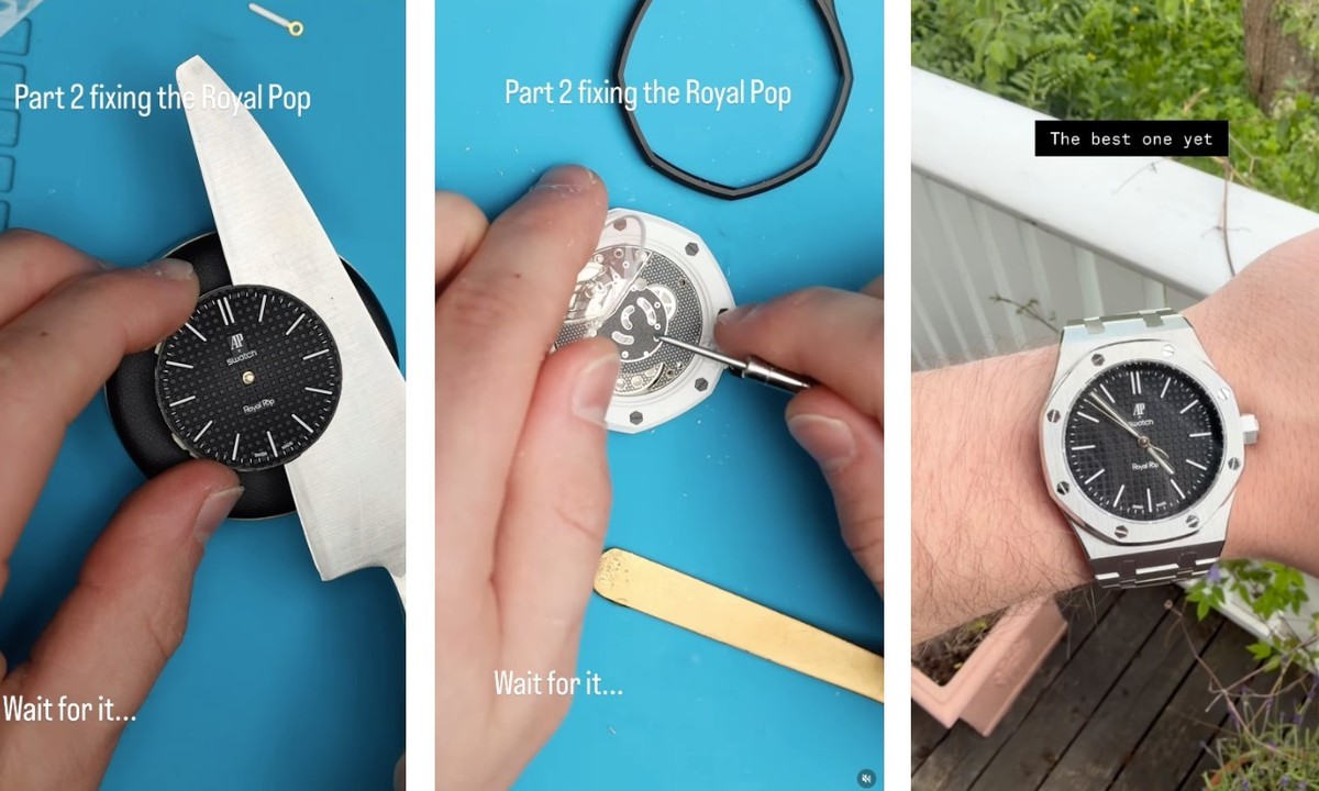Un fabricant horloger a détourné la Royal Pop de Swatch et Audemars Piguet pour en faire une véritable montre-bracelet, répondant aux frustrations des fans et des internautes.