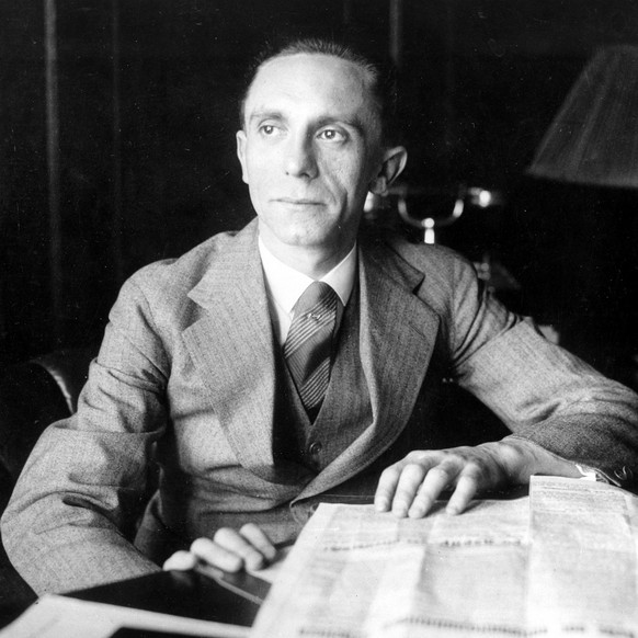 Reichspropagandaminister Joseph Goebbels, aufgenommen in den 1930-er Jahren. (KEYSTONE/AP Photo/Str) === ===