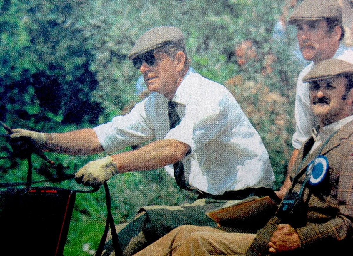 À Zoug, le prince Philip en compétition: il remporta avec son équipe la médaille de bronze.