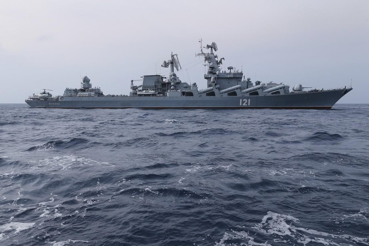 Le Moskva au large de la Syrie, en 2015.
