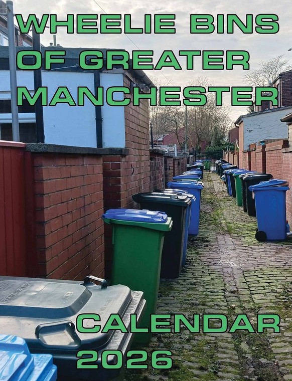 Wheelie Bins of Greater Manchester 2026 Calendar
https://www.calendarclub.co.uk/Images/Product/Default/xlarge/330907-wheelie-bins-of-greater-manchester-a3-calendar-main.jpg