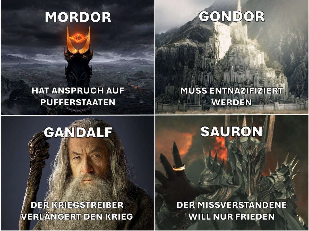 Wenn SVP und AfD «Herr der Ringe» geschrieben hätten.