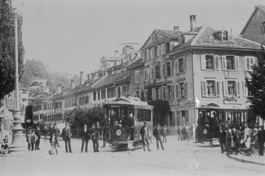 St. Gallen, SBB Tram, TB SGA Vadiana-Bibiothek 1950