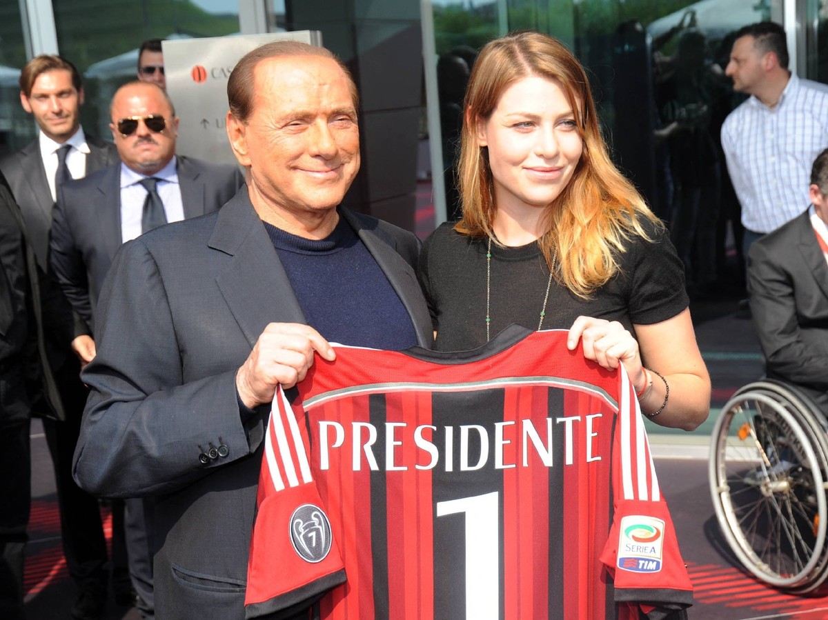 SILVIO BERLUSCONI AND HIS DAUGHTER BARBARA VISITING HOUSE MILAN, THE NEW AC MILAN HEADQUARTERS IN VIA ALDO ROSSI (MILAN - 2014-06-06, MAURIZIO MAULE)
