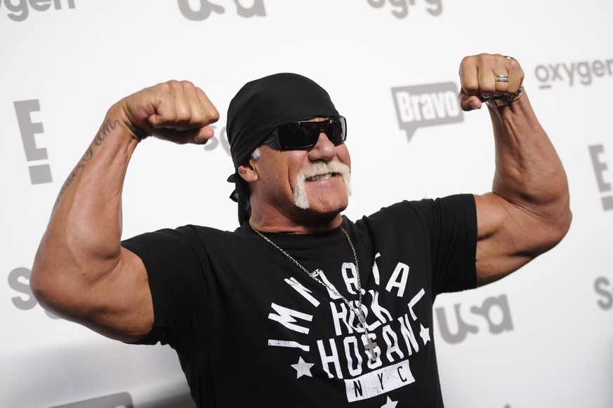 Wirft sich in Postur: Der Wrestler Hulk Hogan.