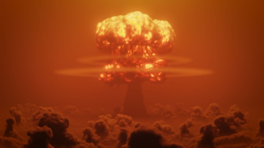 Darstellung einer Atomexplosion mit Atompilz