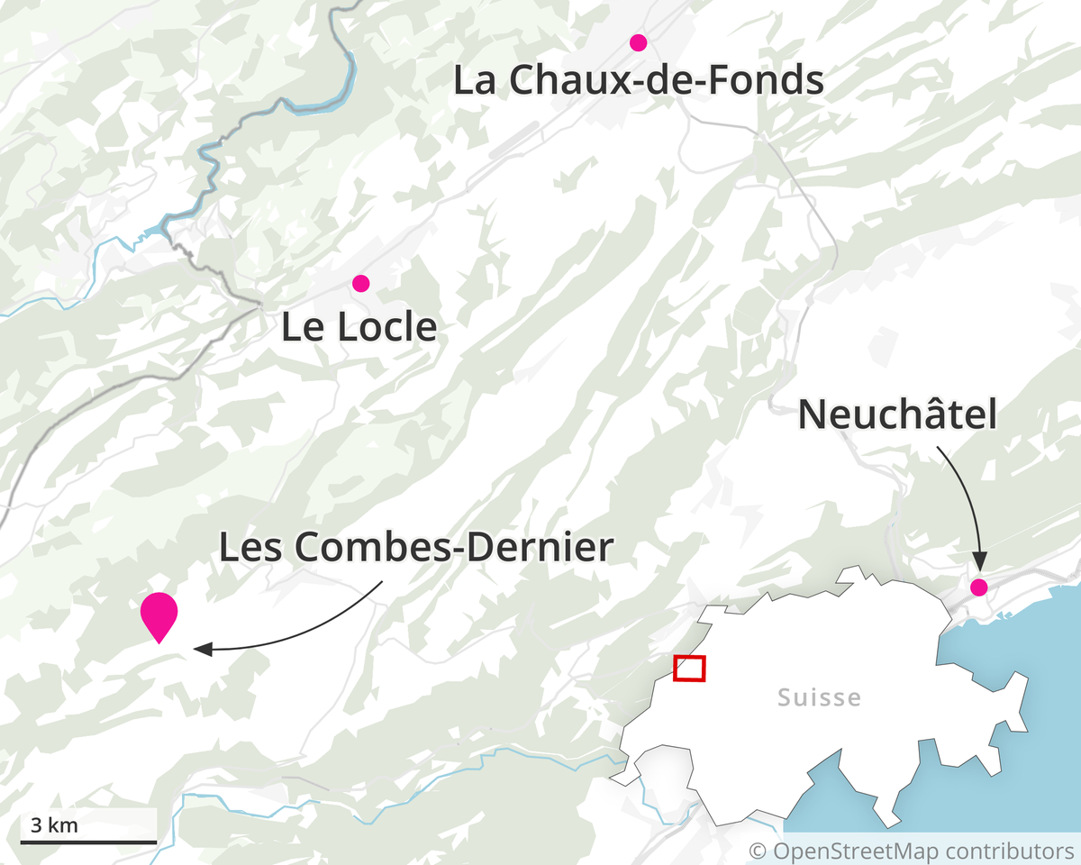 Crash d'avion dans le canton de Neuchâtel.