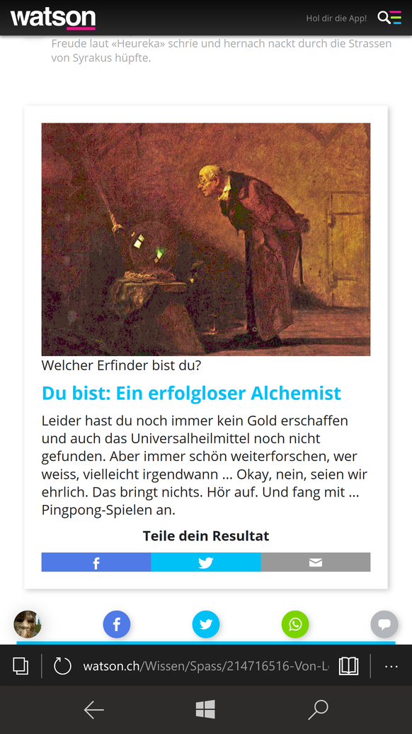 Von Leonardo da Vinci bis Nikola Tesla: Welcher Erfinder bist du?
тШ╣ЁЯШн