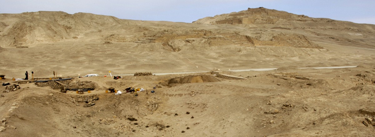 Ausgrabungsstätte Pachacamac.