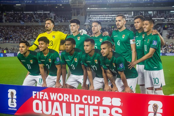 Buenos Aires, Argentina, MAS Monumental Stadium Bolivia� s Team - FIFA World Cup, WM, Weltmeisterschaft, Fussball 2026 Qualifier - Argentina v Bolivia - MAS Monumental Stadium Tue 15 Oct 2024 Patricia ...