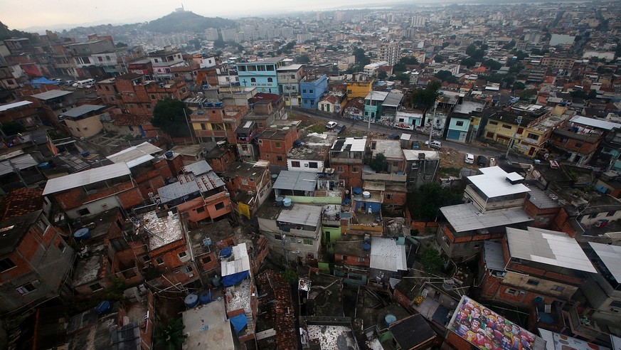 Die Favela Complexo do Alemao in Rio de Janeiro.