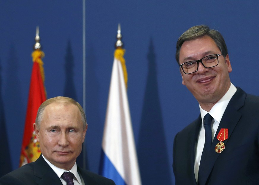 Putin last visited Serbia in 2019: the Russian president is – despite his invasion of Ukraine – popular with the Serbian population.