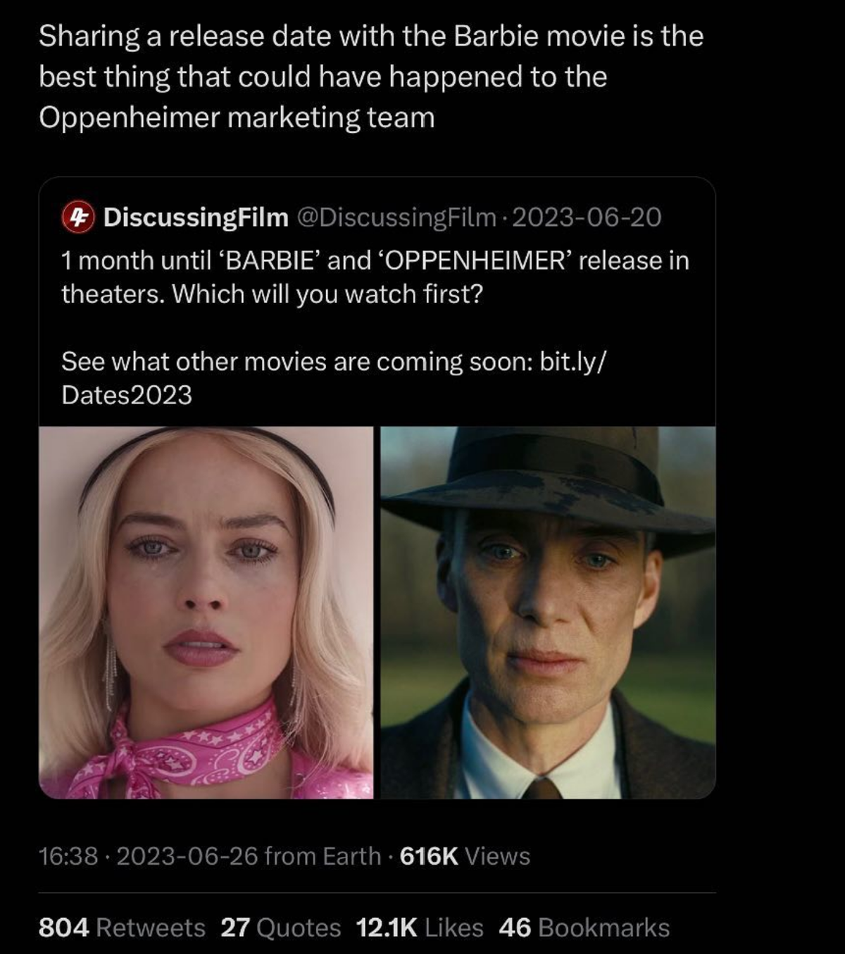 Barbie Oppenheimer Barbenheimer

https://www.instagram.com/p/CuIMyV-vVkt/?img_index=4