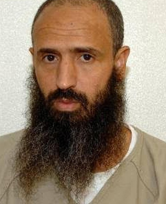 This undated photo released by lawyer Shelby Sullivan-Bennis on Dec. 11, 2017 shows his client Abdullatif Nasser at the Guantanamo Bay detention center in Guantanamo Bay, Cuba. The Biden administratio ...