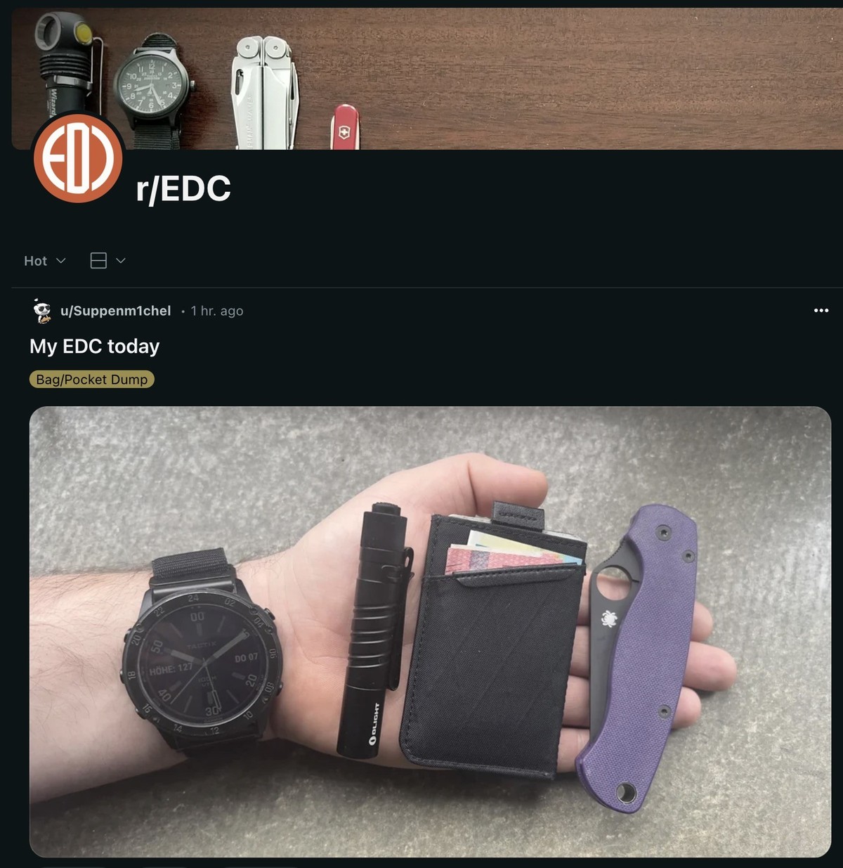 Subreddit zu EDC