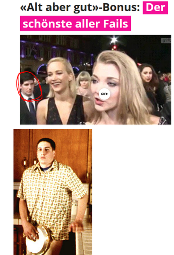 20 lustige Fails aus dem Internetz – weil du es dir wert bist
Jason Biggs, bester Bonus &lt;3