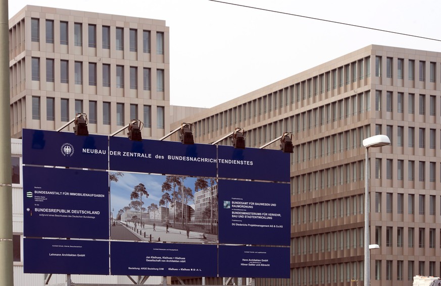 Die Baustelle für den neuen Hauptsitz des BND in Berlin.